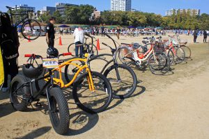 ファットバイクなど普段あまり乗ることのできない自転車も登場