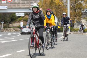 参加女子サイクリストの皆さん