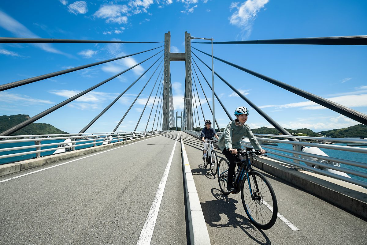 開通記念E-BIKEツアー（生名橋）